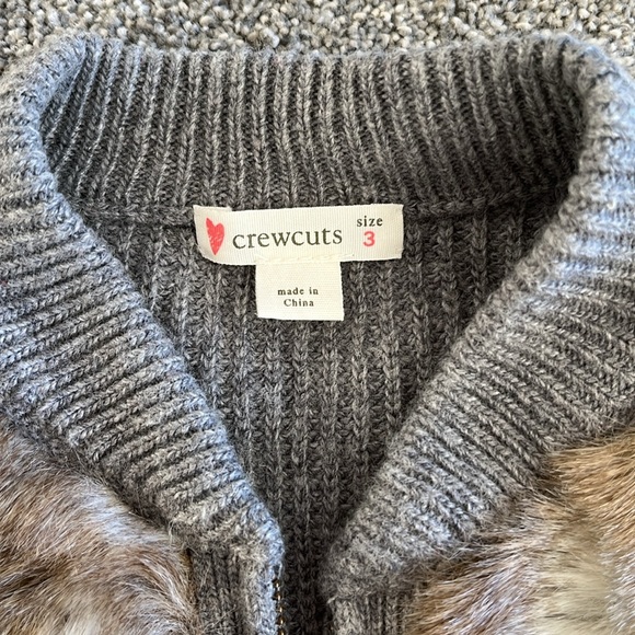 J. Crew Crewcuts Size 3 Fur Vest - Picture 2 of 3